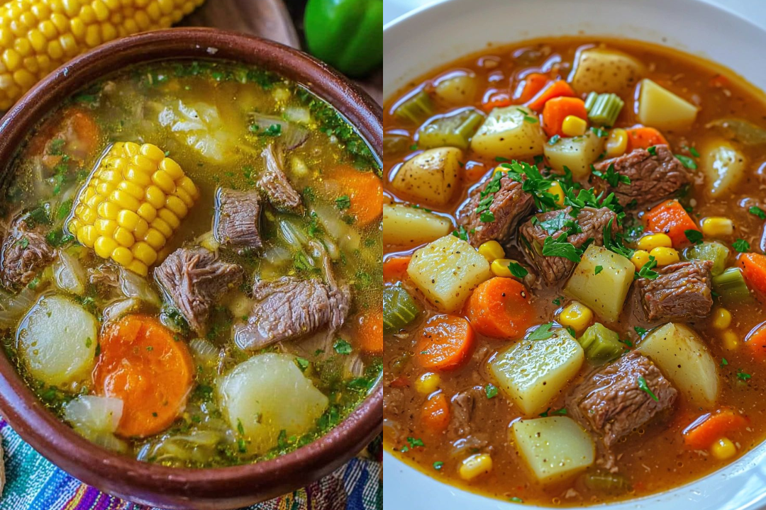 Coloque carne e legumes na panela e prepare uma sopa tão gostosa que todos vão pedir repetição